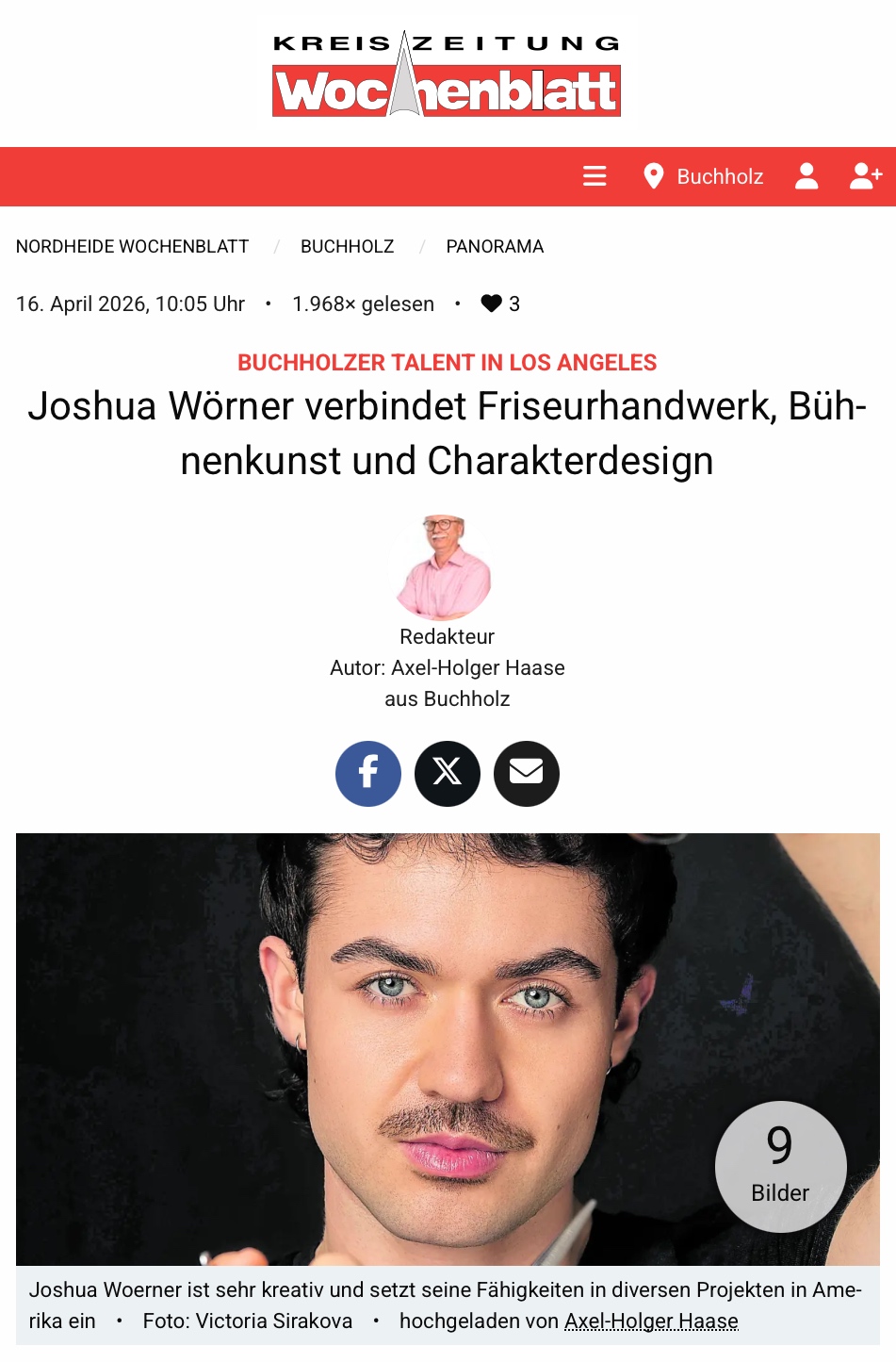 Joshua Woerner Wochenblatt Nordheide Digital 04/16/2026